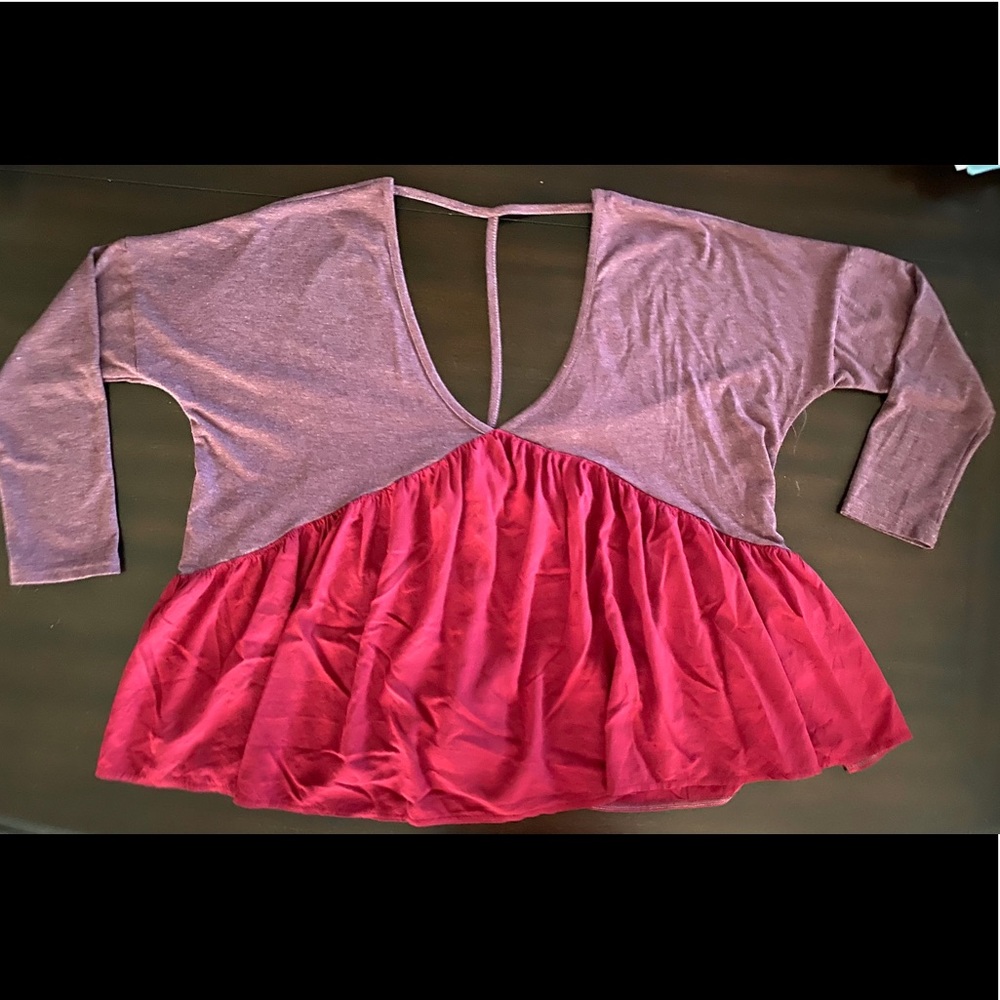 Red babydoll top